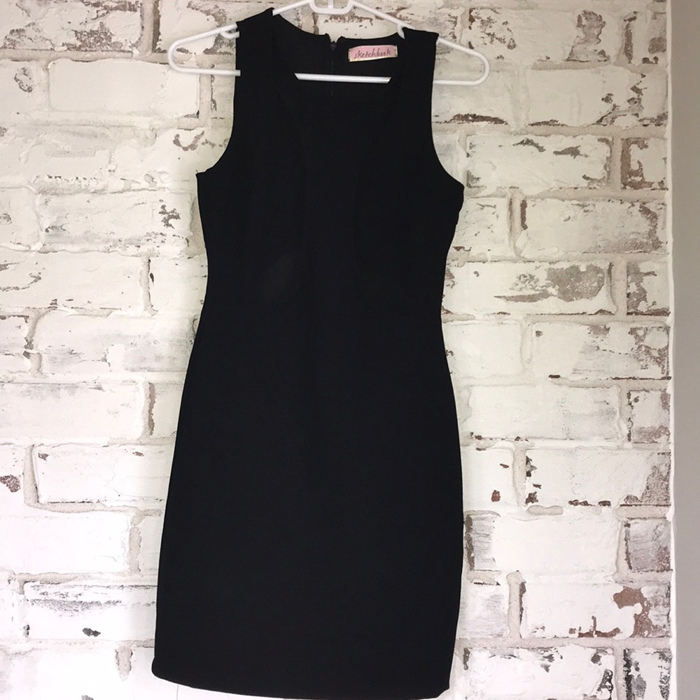 Black mini with cutouts
